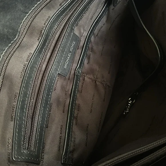 MK Purple Hologram Voyager Tote